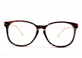 Имиджевые очки оправа 2198 G5G6 Коричневый Полосатый