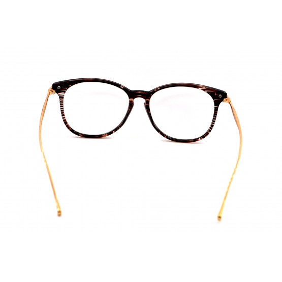 Іміджеві окуляри оправа 2198 G5G6 Коричневий Смугастий
