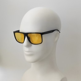 Поляризовані окуляри для водіїв (антифари) 3155 Graffito Polarized Чорний/Жовта Лінза