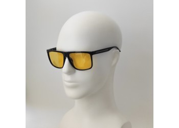 Поляризованные очки для водителей (антифары) 3155 Graffito Polarized Черный/Желтая Линза