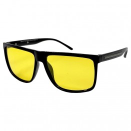 Поляризованные очки для водителей (антифары) 3155 Graffito Polarized Черный/Желтая Линза