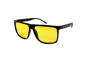 Поляризовані окуляри для водіїв (антифари) Graffito 3155, чорна оправа, жовті лінзи