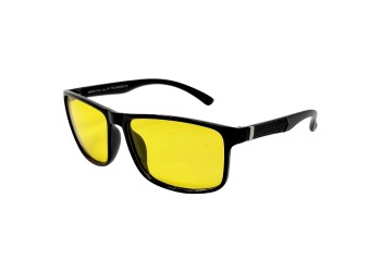 Поляризовані окуляри для водіїв (антифари) 3146 Graffito Polarized Чорний/Жовта Лінза