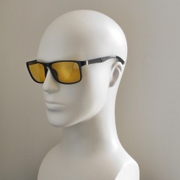 Поляризовані окуляри для водіїв (антифари) 3146 Graffito Polarized Чорний/Жовта Лінза