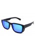 Поляризованные солнцезащитные очки 2031 NN Матовый черный/бирюзовое зеркало 