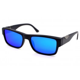 Поляризованные солнцезащитные очки  2019 NN Матовый черный/бирюзовое зеркало