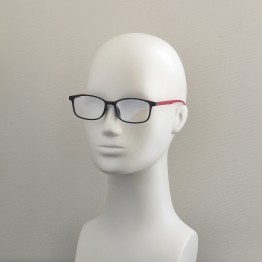 Дитячі комп'ютерні окуляри Blue Blocker 81814 NN Чорні з Червоною Дужкою