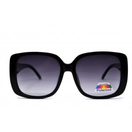 Поляризовані сонцезахисні окуляри 1021 CD Глянсовий чорний/сірий