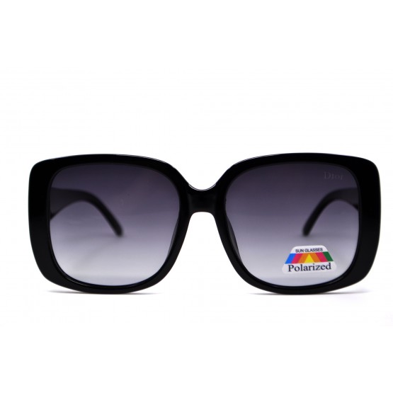 Поляризованные солнцезащитные очки 1021 CD Глянцевый черный/серый