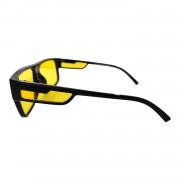 Поляризовані окуляри для водіїв (антифари) Graffito 3119, чорна оправа, жовті лінзи