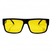 Поляризовані окуляри для водіїв (антифари) Graffito 3119, чорна оправа, жовті лінзи