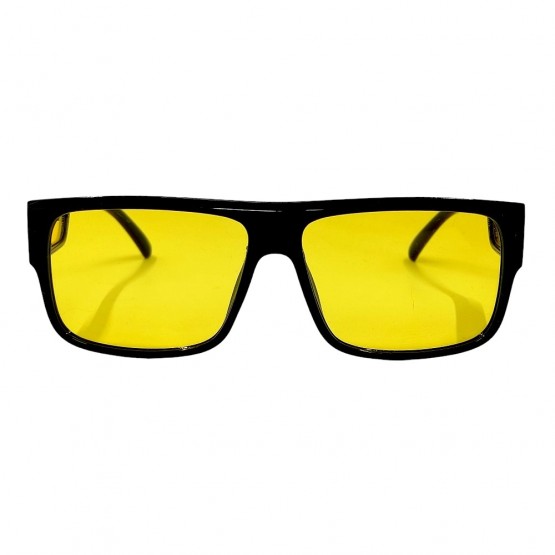 Поляризовані окуляри для водіїв (антифари) Graffito 3119, чорна оправа, жовті лінзи