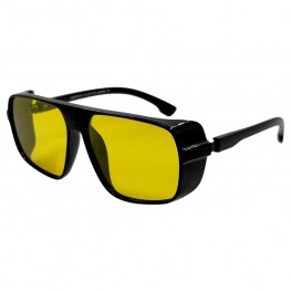 Поляризовані окуляри для водіїв (антифари) 3132 Graffito Polarized Чорний/Жовта Лінза