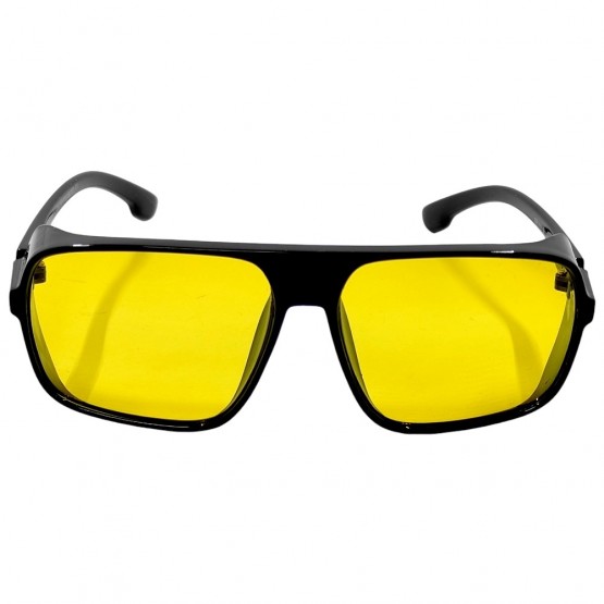 Поляризованные очки для водителей (антифары) 3132 Graffito Polarized Черный/Желтая Линза