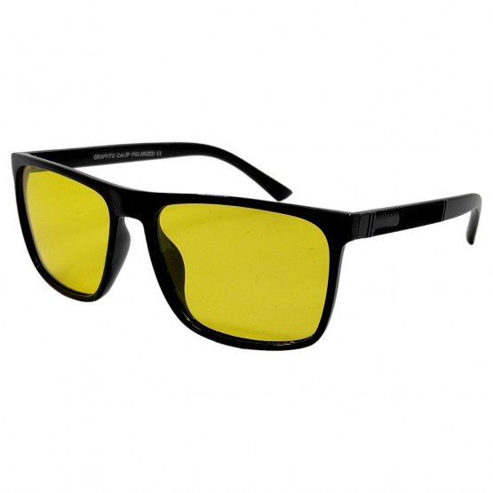 Поляризовані окуляри для водіїв (антифари) 3137 Graffito Polarized Чорний/Жовта Лінза Поляризовані окуляри для водіїв (антифари) 3137 Graffito Polarized Чорний/Жовта Лінза