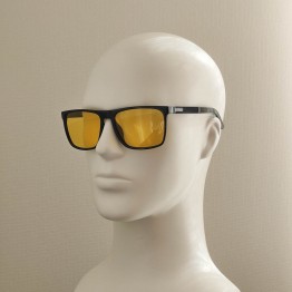 Поляризовані окуляри для водіїв (антифари) 3137 Graffito Polarized Чорний/Жовта Лінза
