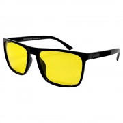 Поляризованные очки для водителей (антифары) Graffito 3137, черная оправа, желтые линзы