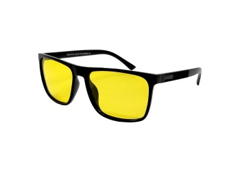 Поляризовані очки для водіїв (антифари) Graffito 3137, чорна оправа, жовті лінзи