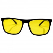 Поляризованные очки для водителей (антифары) Graffito 3137, черная оправа, желтые линзы