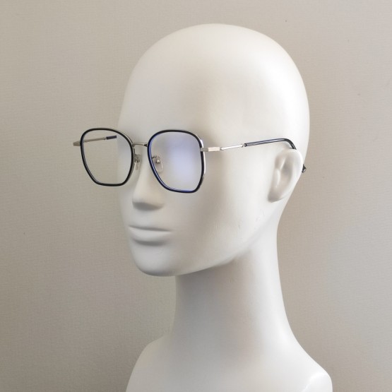 Комп`ютерні окуляри Blue Blocker оправа 4117 NN Срібло/Чорний Глянсовий Комп`ютерні окуляри Blue Blocker оправа 4117 NN Срібло/Чорний Глянсовий