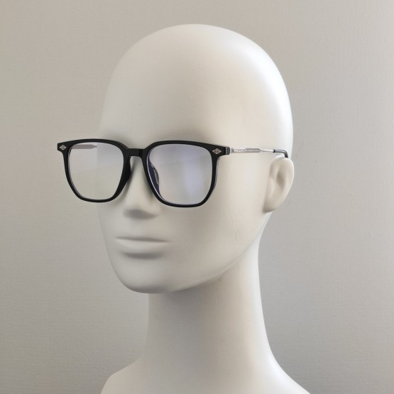 Комп`ютерні окуляри Blue Blocker оправа 7131 NN Срібло/Чорний Глянсовий Комп`ютерні окуляри Blue Blocker оправа 7131 NN Срібло/Чорний Глянсовий