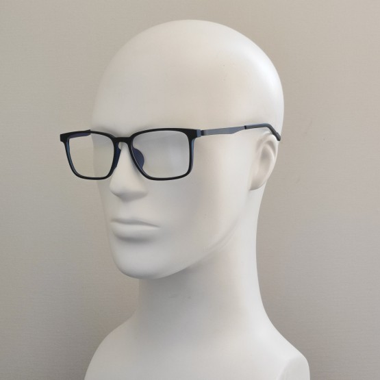 Комп`ютерні окуляри Blue Blocker оправа TR пластик 9017 NN Чорний Матовий/Синій Комп`ютерні окуляри Blue Blocker оправа TR пластик 9017 NN Чорний Матовий/Синій