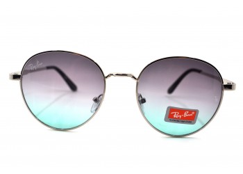 Солнцезащитные очки 663 R.B Серебро/Серо-зеленый Солнцезащитные очки 663 R.B Серебро/Серо-зеленый