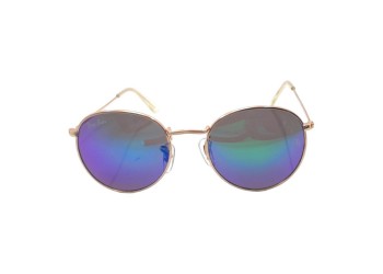 Солнцезащитные очки 3447 R.B Золото/Сине-зеленое Зеркало