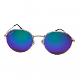 Солнцезащитные очки 3448 R.B Золото/Сине-зеленое Зеркало
