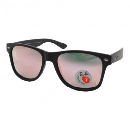 Поляризовані сонцезахисні окуляри 2140 R.B Чорний Матовий/Рожеве Дзеркало