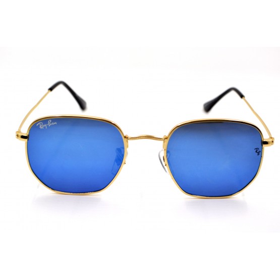 Сонцезахисні окуляри 3548 R.B Золото/Бірюзове Дзеркало