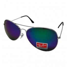 Сонцезахисні окуляри 5302 R.B Срібло/Синьо-зелене Дзеркало