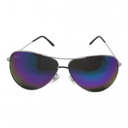 Сонцезахисні окуляри 30066 R.B Срібло/Синьо-зелене Дзеркало