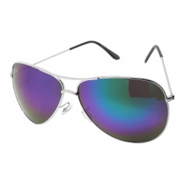 Сонцезахисні окуляри 30066 R.B Срібло/Синьо-зелене Дзеркало