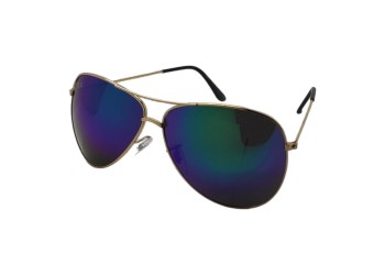 Сонцезахисні окуляри 30066 R.B Золото/Синьо-зелене Дзеркало Сонцезахисні окуляри 30066 R.B Золото/Синьо-зелене Дзеркало