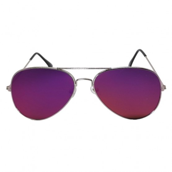 Сонцезахисні окуляри 3026 NN плоскі Срібло/Фіолетове Дзеркало