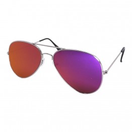 Солнцезащитные очки 3026 NN плоские Серебро/Фиолетовое Зеркало