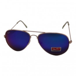Солнцезащитные очки 3026 R.B стекло Золото/Светло Синее Зеркало