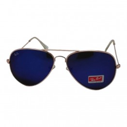 Солнцезащитные очки 3026 R.B стекло Золото/Темно Синее Зеркало