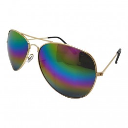 Солнцезащитные очки 3317 R.B Золото/Разноцветное Зеркало