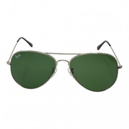 Сонцезахисні окуляри 3026 R.B скло Глянсове Срібло/Зелений Темний