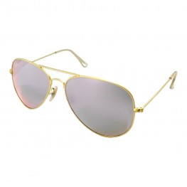 Солнцезащитные очки 3026 R.B стекло Матовое Золото/Светло-розовое Зеркало