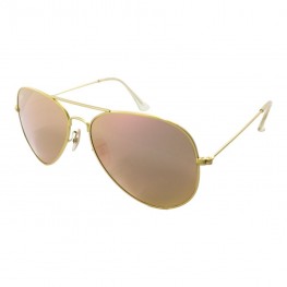 Солнцезащитные очки 3026 R.B стекло Матовое Золото/Розовое Зеркало