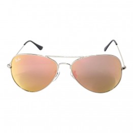 Сонцезахисні окуляри 3026 R.B скло Глянсове Срібло/Рожеве Дзеркало