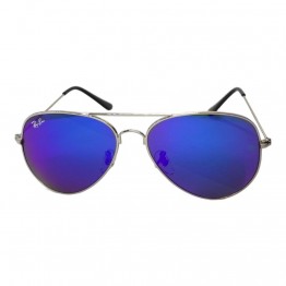 Сонцезахисні окуляри 3025 R.B скло Глянсове Срібло/Синє Дзеркало 5-2