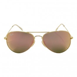 Солнцезащитные очки 3025 R.B стекло Глянцевое Золото/Розовое Зеркало