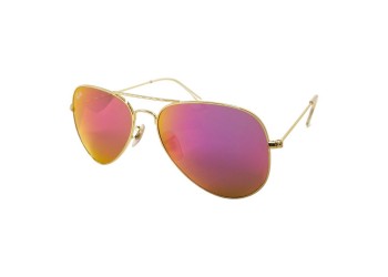 Сонцезахисні окуляри 3025 R.B скло Глянсове Золото/Яскраво-рожеве Дзеркало Сонцезахисні окуляри 3025 R.B скло Глянсове Золото/Яскраво-рожеве Дзеркало