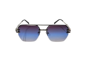Сонцезахисні окуляри M 2493 MAY Срібло/Сіро-синій