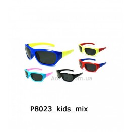 Дитячі полчрізовані сонцезахисні окуляри 8023R  (неломайки) Мікс