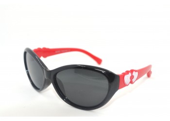 Дитячі поляризовані сонцезахисні окуляри 8021R із гнучкого пластику (неломайки) Чорний Дитячі поляризовані сонцезахисні окуляри 8021R із гнучкого пластику (неломайки) Чорний